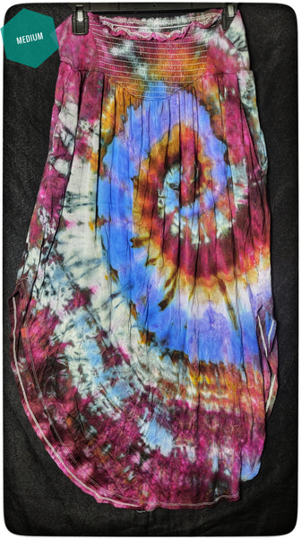 Rustic Swirl rayon skirt w/ pockets