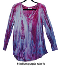 Ladies V-neck l/s tees